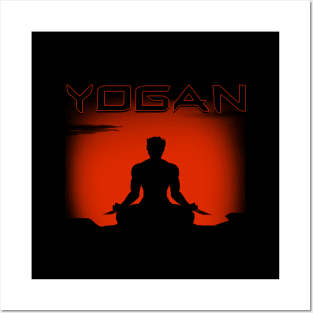 Superhero Doing Yoga Funny Mutant Yoga Meditation Funny Meme Posters and Art